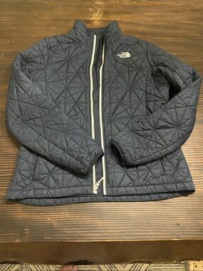 The North Face Kids Navy Diamond-Quilt Puffer Jacket